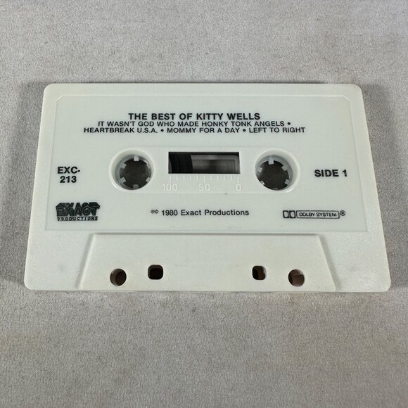 The Best Of Kitty Wells Cassette Tape 1980 Country Music EXC-213 - Picture 3 of 4